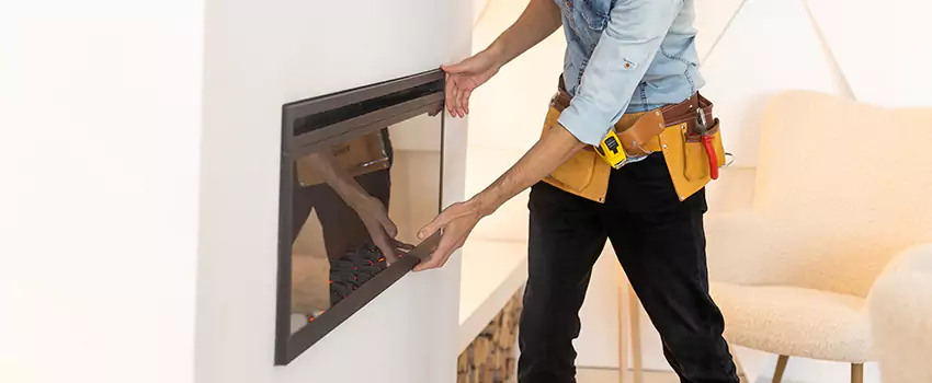 Metal Fireplace Installation in Burke Centre, Virginia