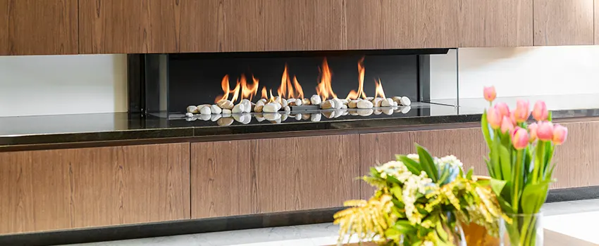 Double-height Fireplace Design Refurbishment in Burke Centre, Virginia